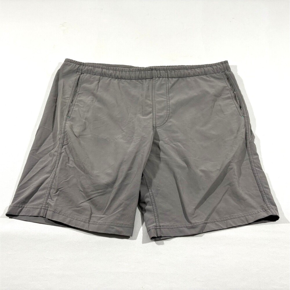 Myles Make Moves Mens Gray Standard Shorts 8" Drawstrings Gym Run Pockets Sz L